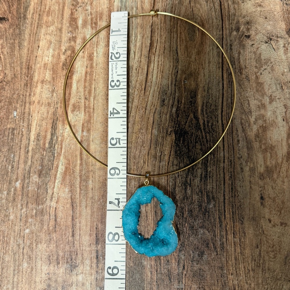 One of a kind Statement Necklace, handmade, crystal NEW - Picture 4 of 10
